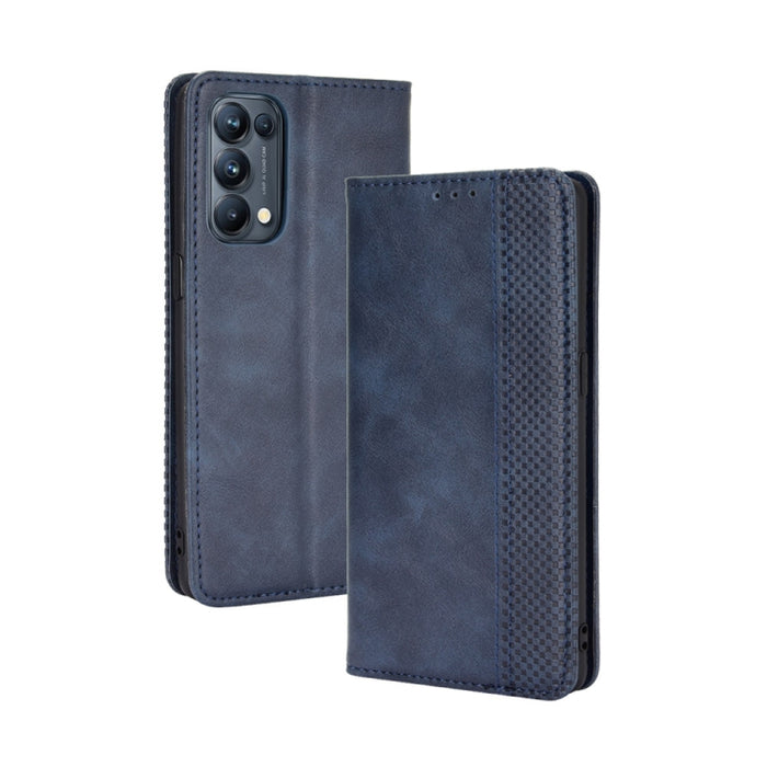 Hebilla magnética Retro Crazy Horse Texture Funda de cuero con tapa horizontal con soporte y ranuras para tarjetas y marco de fotos, For Motorola Moto E7, For OPPO Reno5 5G, For OPPO Reno5 Pro 5G, For Xiaomi Redmi 9T/ 9 Power                           ...