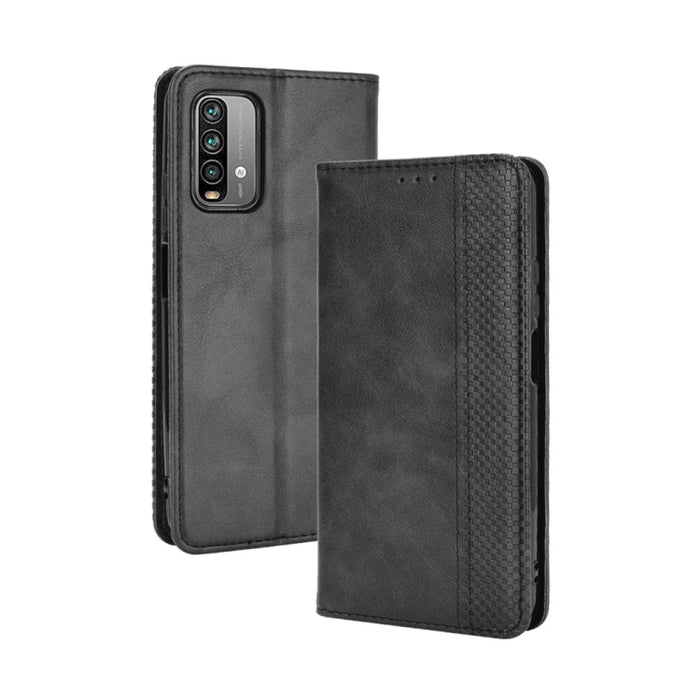 Hebilla magnética Retro Crazy Horse Texture Funda de cuero con tapa horizontal con soporte y ranuras para tarjetas y marco de fotos, For Motorola Moto E7, For OPPO Reno5 5G, For OPPO Reno5 Pro 5G, For Xiaomi Redmi 9T/ 9 Power                           ...