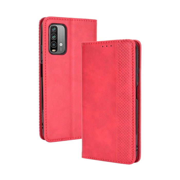 Hebilla magnética Retro Crazy Horse Texture Funda de cuero con tapa horizontal con soporte y ranuras para tarjetas y marco de fotos, For Motorola Moto E7, For OPPO Reno5 5G, For OPPO Reno5 Pro 5G, For Xiaomi Redmi 9T/ 9 Power                           ...
