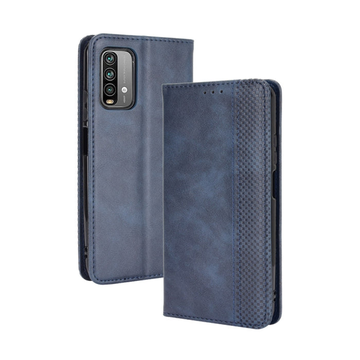 Hebilla magnética Retro Crazy Horse Texture Funda de cuero con tapa horizontal con soporte y ranuras para tarjetas y marco de fotos, For Motorola Moto E7, For OPPO Reno5 5G, For OPPO Reno5 Pro 5G, For Xiaomi Redmi 9T/ 9 Power                           ...