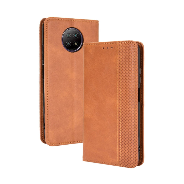 Hebilla magnética Retro Crazy Horse Texture Funda de cuero con tapa horizontal con soporte y ranuras para tarjetas y marco de fotos, For Motorola Moto E7, For OPPO Reno5 5G, For OPPO Reno5 Pro 5G, For Xiaomi Redmi 9T/ 9 Power                           ...