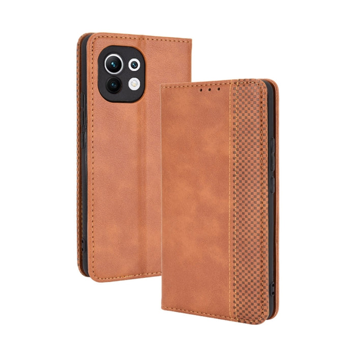Hebilla magnética Retro Crazy Horse Texture Funda de cuero con tapa horizontal con soporte y ranuras para tarjetas y marco de fotos, For Motorola Moto E7, For OPPO Reno5 5G, For OPPO Reno5 Pro 5G, For Xiaomi Redmi 9T/ 9 Power                           ...