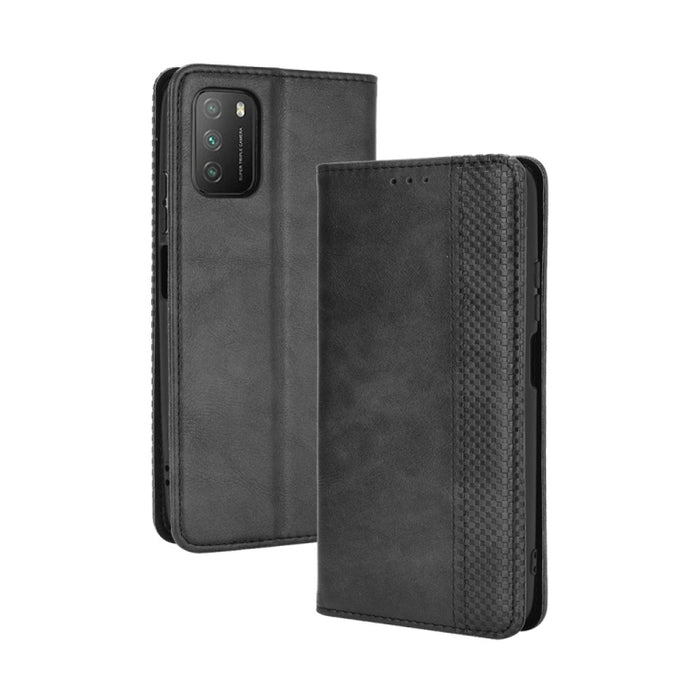 Hebilla magnética Retro Crazy Horse Texture Funda de cuero con tapa horizontal con soporte y ranuras para tarjetas y marco de fotos, For Motorola Moto E7, For OPPO Reno5 5G, For OPPO Reno5 Pro 5G, For Xiaomi Redmi 9T/ 9 Power                           ...