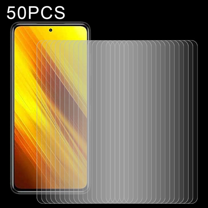 50 PCS 0.26mm 9H 2.5D Película de vidrio templado, For Xiaomi Redmi K40 (50 PCS), For Xiaomi Poco X3 (50 PCS), For Xiaomi Poco M3 (50 PCS), For Xiaomi Poco C3 (50 PCS), For Xiaomi Redmi 9A (50 PCS), For Xiaomi Redmi Note 9S (50 PCS)                    ...