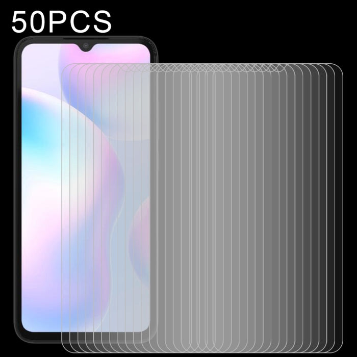 50 PCS 0.26mm 9H 2.5D Película de vidrio templado, For Xiaomi Redmi K40 (50 PCS), For Xiaomi Poco X3 (50 PCS), For Xiaomi Poco M3 (50 PCS), For Xiaomi Poco C3 (50 PCS), For Xiaomi Redmi 9A (50 PCS), For Xiaomi Redmi Note 9S (50 PCS)                    ...