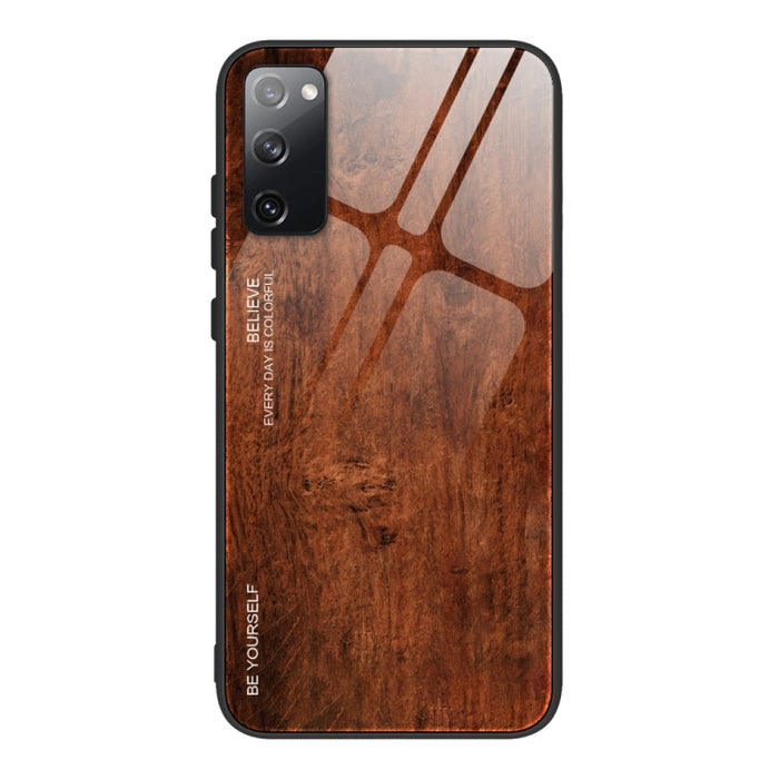Estuche protector de vidrio de grano de madera, For Samsung Galaxy S20, For Samsung Galaxy S20 Plus, For Samsung Galaxy S20 Ultra, For Samsung Galaxy S20 FE, For Samsung Galaxy S21 5G, For Samsung Galaxy S21 Plus, For Samsung Galaxy S21 Ultra 5G       ...