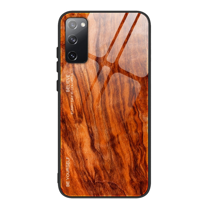 Estuche protector de vidrio de grano de madera, For Samsung Galaxy S20, For Samsung Galaxy S20 Plus, For Samsung Galaxy S20 Ultra, For Samsung Galaxy S20 FE, For Samsung Galaxy S21 5G, For Samsung Galaxy S21 Plus, For Samsung Galaxy S21 Ultra 5G       ...