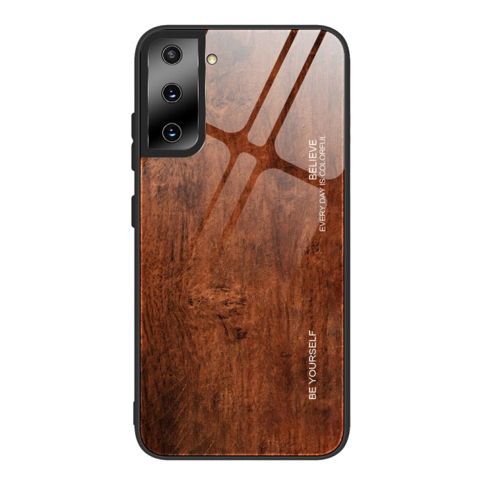 Estuche protector de vidrio de grano de madera, For Samsung Galaxy S20, For Samsung Galaxy S20 Plus, For Samsung Galaxy S20 Ultra, For Samsung Galaxy S20 FE, For Samsung Galaxy S21 5G, For Samsung Galaxy S21 Plus, For Samsung Galaxy S21 Ultra 5G       ...