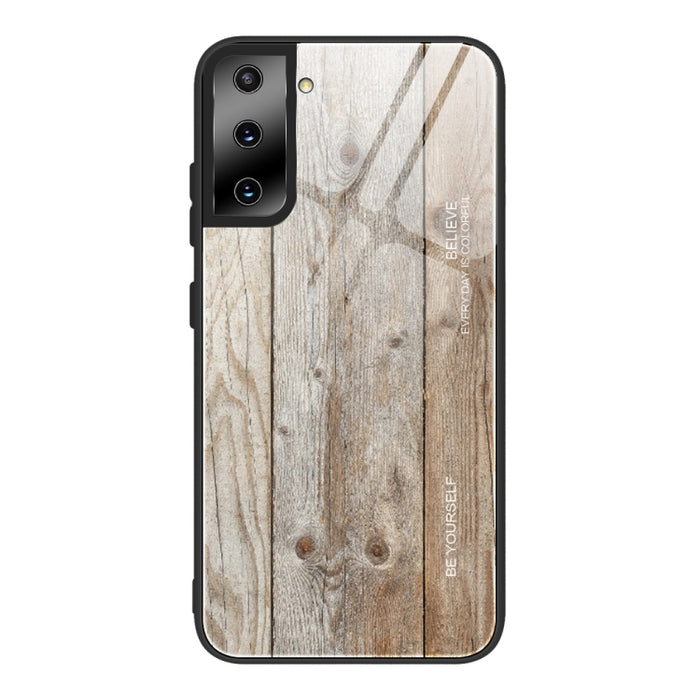 Estuche protector de vidrio de grano de madera, For Samsung Galaxy S20, For Samsung Galaxy S20 Plus, For Samsung Galaxy S20 Ultra, For Samsung Galaxy S20 FE, For Samsung Galaxy S21 5G, For Samsung Galaxy S21 Plus, For Samsung Galaxy S21 Ultra 5G       ...