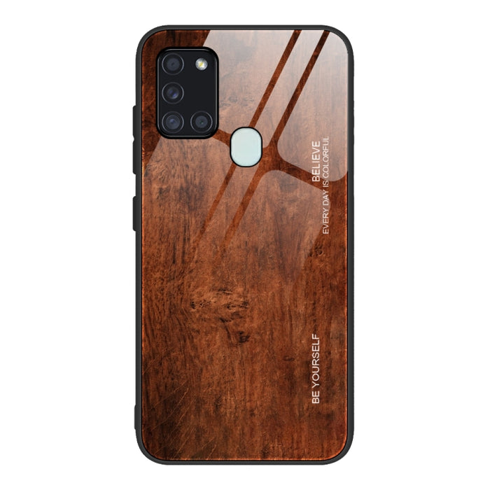 Estuche protector de vidrio de grano de madera, For Samsung Galaxy S20, For Samsung Galaxy S20 Plus, For Samsung Galaxy S20 Ultra, For Samsung Galaxy S20 FE, For Samsung Galaxy S21 5G, For Samsung Galaxy S21 Plus, For Samsung Galaxy S21 Ultra 5G       ...