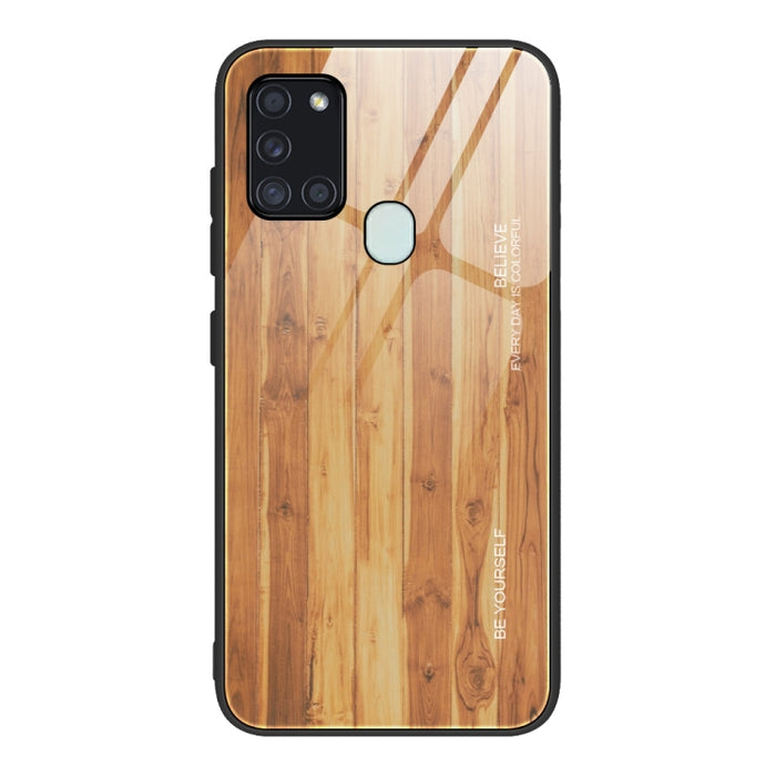 Estuche protector de vidrio de grano de madera, For Samsung Galaxy S20, For Samsung Galaxy S20 Plus, For Samsung Galaxy S20 Ultra, For Samsung Galaxy S20 FE, For Samsung Galaxy S21 5G, For Samsung Galaxy S21 Plus, For Samsung Galaxy S21 Ultra 5G       ...