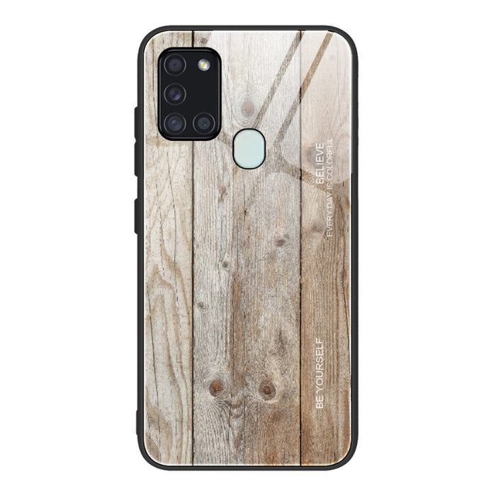Estuche protector de vidrio de grano de madera, For Samsung Galaxy S20, For Samsung Galaxy S20 Plus, For Samsung Galaxy S20 Ultra, For Samsung Galaxy S20 FE, For Samsung Galaxy S21 5G, For Samsung Galaxy S21 Plus, For Samsung Galaxy S21 Ultra 5G       ...