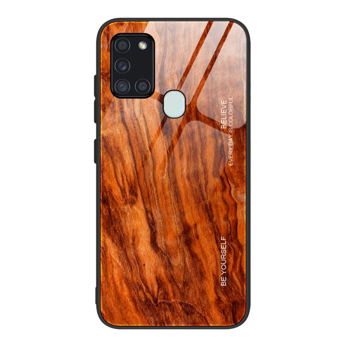 Estuche protector de vidrio de grano de madera, For Samsung Galaxy S20, For Samsung Galaxy S20 Plus, For Samsung Galaxy S20 Ultra, For Samsung Galaxy S20 FE, For Samsung Galaxy S21 5G, For Samsung Galaxy S21 Plus, For Samsung Galaxy S21 Ultra 5G       ...