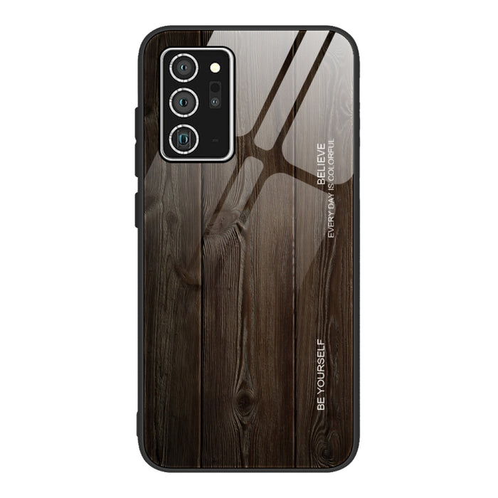 Estuche protector de vidrio de grano de madera, For Samsung Galaxy S20, For Samsung Galaxy S20 Plus, For Samsung Galaxy S20 Ultra, For Samsung Galaxy S20 FE, For Samsung Galaxy S21 5G, For Samsung Galaxy S21 Plus, For Samsung Galaxy S21 Ultra 5G       ...