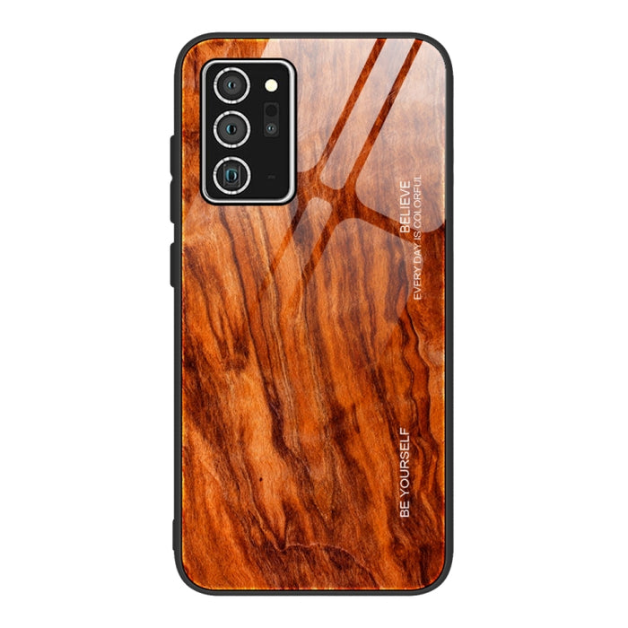 Estuche protector de vidrio de grano de madera, For Samsung Galaxy S20, For Samsung Galaxy S20 Plus, For Samsung Galaxy S20 Ultra, For Samsung Galaxy S20 FE, For Samsung Galaxy S21 5G, For Samsung Galaxy S21 Plus, For Samsung Galaxy S21 Ultra 5G       ...