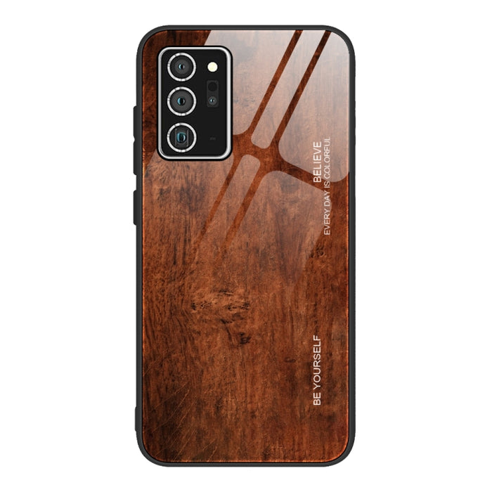 Estuche protector de vidrio de grano de madera, For Samsung Galaxy S20, For Samsung Galaxy S20 Plus, For Samsung Galaxy S20 Ultra, For Samsung Galaxy S20 FE, For Samsung Galaxy S21 5G, For Samsung Galaxy S21 Plus, For Samsung Galaxy S21 Ultra 5G       ...