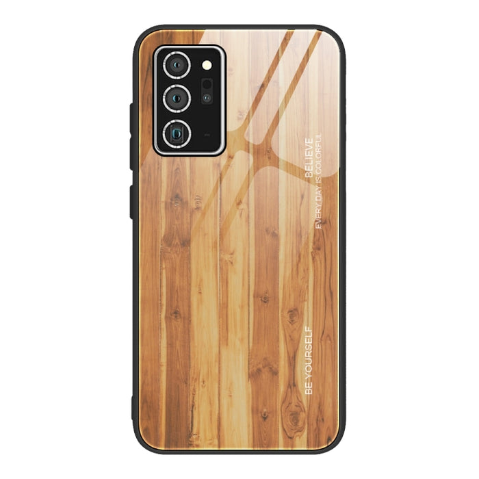 Estuche protector de vidrio de grano de madera, For Samsung Galaxy S20, For Samsung Galaxy S20 Plus, For Samsung Galaxy S20 Ultra, For Samsung Galaxy S20 FE, For Samsung Galaxy S21 5G, For Samsung Galaxy S21 Plus, For Samsung Galaxy S21 Ultra 5G       ...
