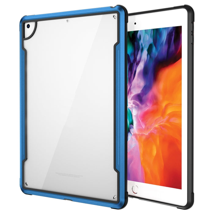 iPAKY Thunder Series Marco de aluminio + Parachoques de TPU + Estuche transparente para PC a prueba de golpes