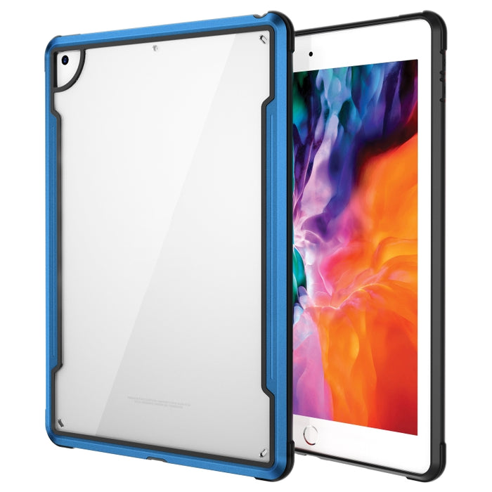 iPAKY Thunder Series Marco de aluminio + Parachoques de TPU + Estuche transparente para PC a prueba de golpes
