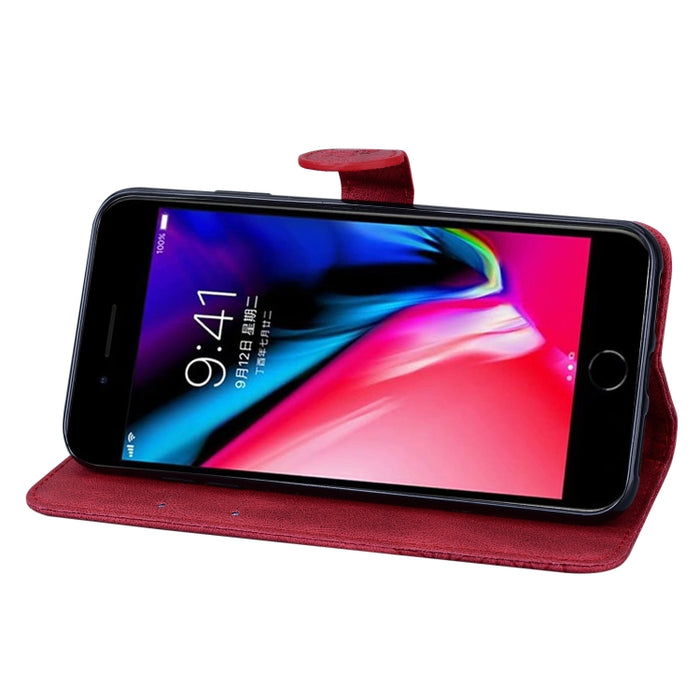 Estuche de cuero con tapa horizontal en relieve de mariposas con sensación de piel retro con soporte y ranuras para tarjetas y billetera, For iPhone 6 / 6s, For iPhone 6 Plus / 6s Plus, For iPhone SE 2022 / SE 2020 / 8 / 7, For iPhone 8 Plus / 7Plus   ...