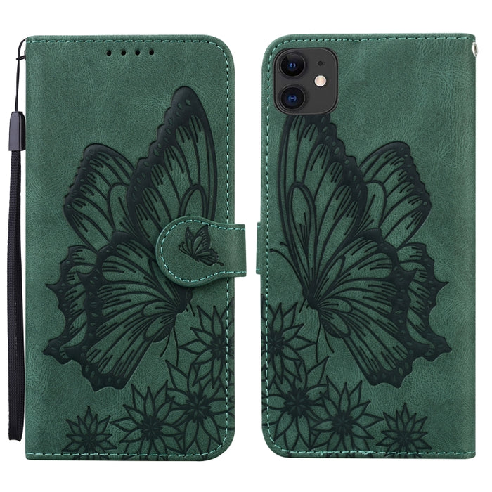 Estuche de cuero con tapa horizontal en relieve de mariposas con sensación de piel retro con soporte y ranuras para tarjetas y billetera, For iPhone 6 / 6s, For iPhone 6 Plus / 6s Plus, For iPhone SE 2022 / SE 2020 / 8 / 7, For iPhone 8 Plus / 7Plus   ...