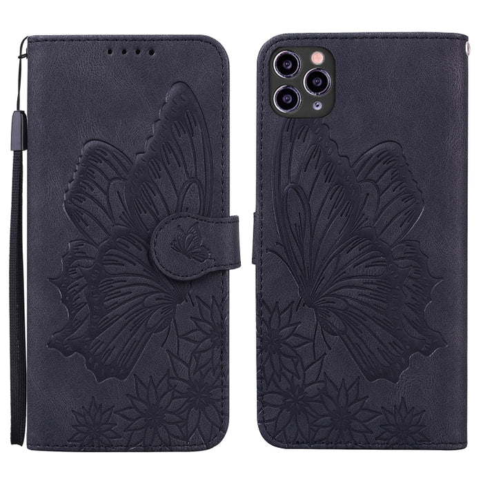 Estuche de cuero con tapa horizontal en relieve de mariposas con sensación de piel retro con soporte y ranuras para tarjetas y billetera, For iPhone 6 / 6s, For iPhone 6 Plus / 6s Plus, For iPhone SE 2022 / SE 2020 / 8 / 7, For iPhone 8 Plus / 7Plus   ...