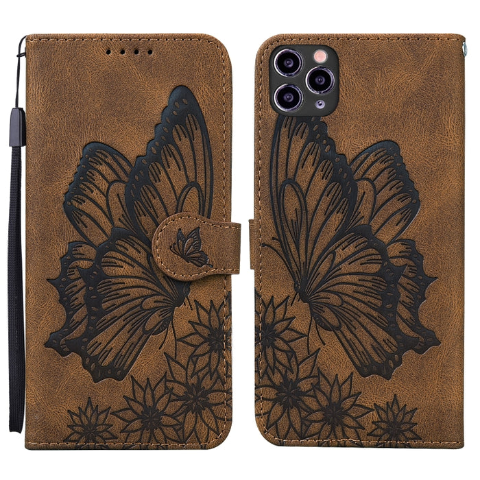 Estuche de cuero con tapa horizontal en relieve de mariposas con sensación de piel retro con soporte y ranuras para tarjetas y billetera, For iPhone 6 / 6s, For iPhone 6 Plus / 6s Plus, For iPhone SE 2022 / SE 2020 / 8 / 7, For iPhone 8 Plus / 7Plus   ...