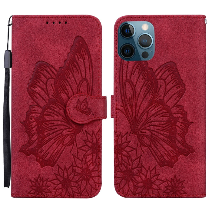 Estuche de cuero con tapa horizontal en relieve de mariposas con sensación de piel retro con soporte y ranuras para tarjetas y billetera, For iPhone 6 / 6s, For iPhone 6 Plus / 6s Plus, For iPhone SE 2022 / SE 2020 / 8 / 7, For iPhone 8 Plus / 7Plus   ...