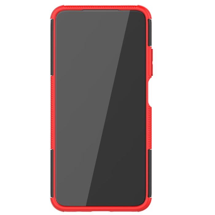 Estuche protector de TPU + PC a prueba de golpes con textura de neumático con soporte, For Samsung Galaxy S21 5G, For Samsung Galaxy S21+ 5G, For Samsung Galaxy S21 Ultra 5G, For Xiaomi Poco M3 /Redmi Note 9 4G