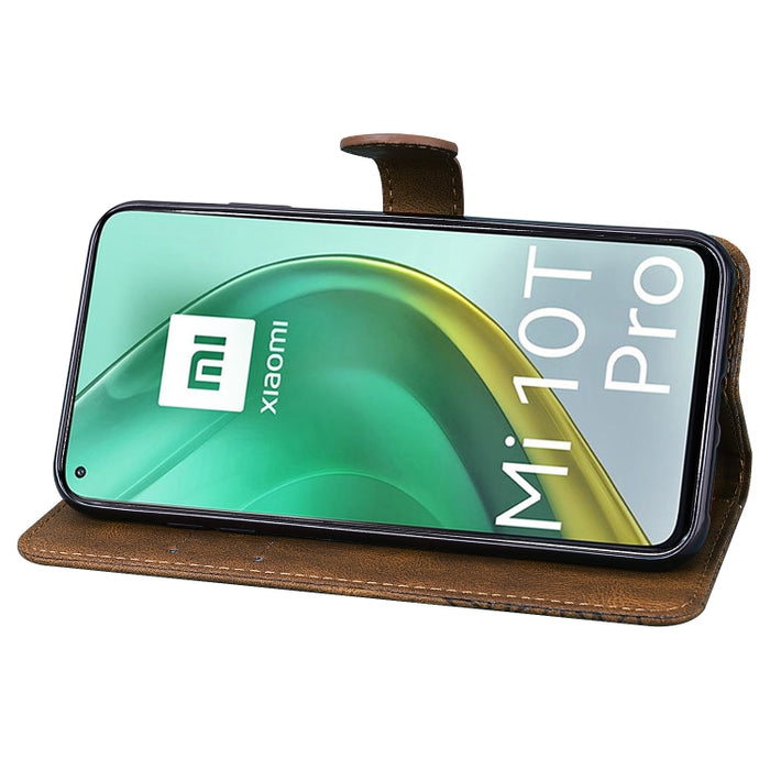 Estuche de cuero con tapa horizontal en relieve de mariposas con sensación de piel retro con soporte y ranuras para tarjetas y billetera, For Xiaomi Mi 10T Pro 5G, For Xiaomi Mi 10T Lite 5G