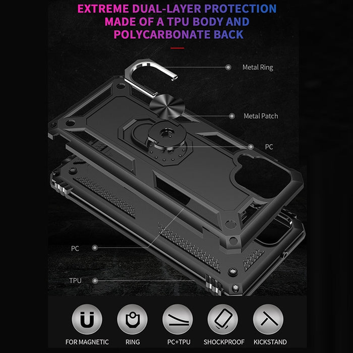 Funda protectora de TPU + PC a prueba de golpes con soporte giratorio de 360 grados, For Samsung Galaxy A12 5G, For Motorola Moto G9 Power, For Xiaomi Mi 10T Lite 5G