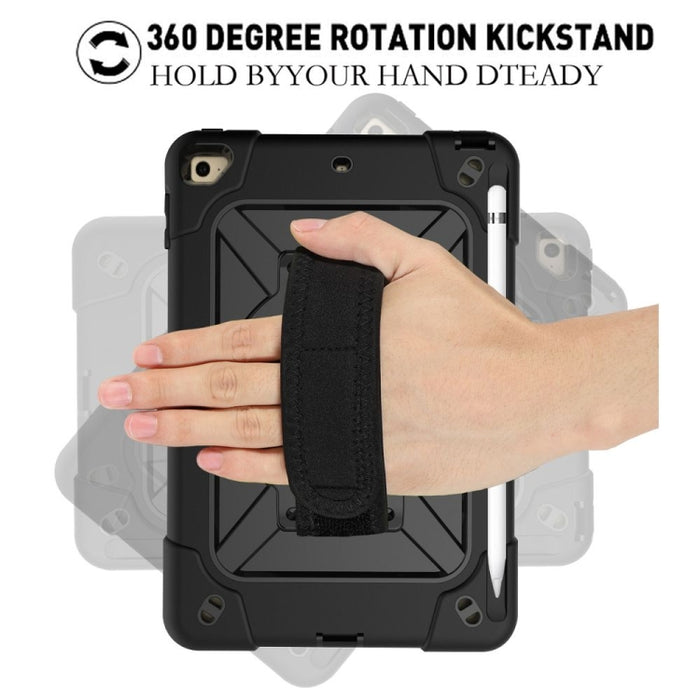 Estuche combinado de silicona + PC de color en contraste con soporte, For iPad mini 3