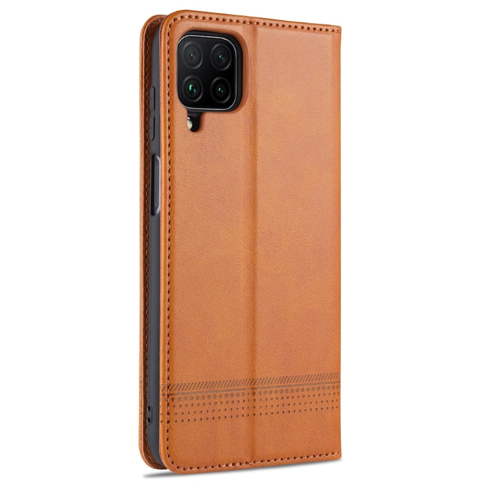 AZNS Estuche de cuero con tapa horizontal con textura de becerro magnético con ranuras para tarjetas y soporte y billetera, For Samsung Galaxy A12, For Samsung Galaxy S21 5G, For Xiaomi Mi 10T Lite 5G