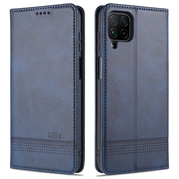 AZNS Estuche de cuero con tapa horizontal con textura de becerro magnético con ranuras para tarjetas y soporte y billetera, For Samsung Galaxy A12, For Samsung Galaxy S21 5G, For Xiaomi Mi 10T Lite 5G