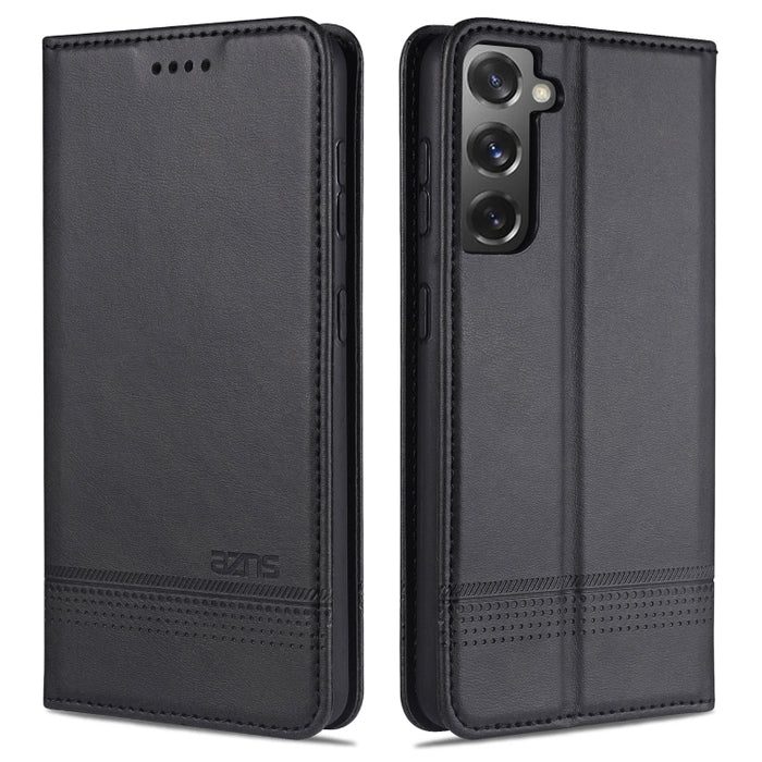AZNS Estuche de cuero con tapa horizontal con textura de becerro magnético con ranuras para tarjetas y soporte y billetera, For Samsung Galaxy A12, For Samsung Galaxy S21 5G, For Xiaomi Mi 10T Lite 5G
