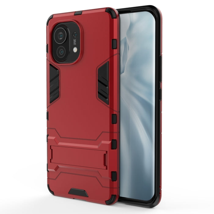 Funda protectora PC + TPU a prueba de golpes con soporte, For vivo Y52s 5G, For Xiaomi Mi 11, For Samsung Galaxy A02s(EU Edition)