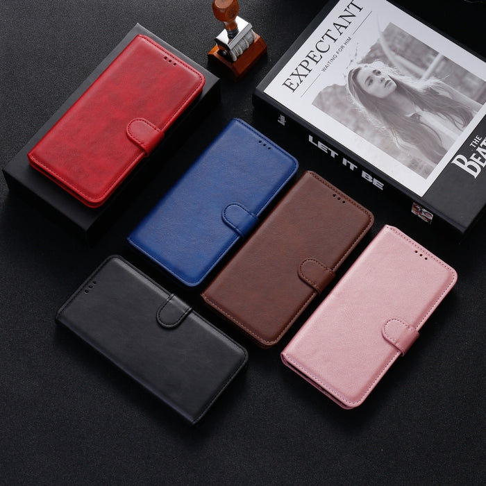 Estuche de cuero con tapa horizontal clásica de PU + TPU con textura de becerro, con soporte y ranuras para tarjetas y billetera, For Samsung Galaxy A12 5G, For Samsung Galaxy A52 5G, For Samsung Galaxy A72 5G / 4G                                      ...