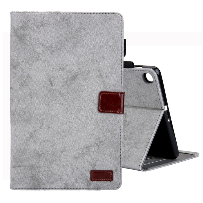 Estuche de cuero con tapa horizontal de estilo comercial, con soporte y ranura para tarjeta y marco de fotos y función de suspensión / activación, For Galaxy Tab A 8.0 & S Pen (2019), For Galaxy Tab A 8.0 (2019) / T290, For Galaxy Tab A 10.1 (2016) / T...