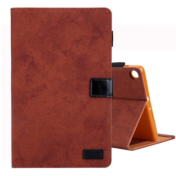 Estuche de cuero con tapa horizontal de estilo comercial, con soporte y ranura para tarjeta y marco de fotos y función de suspensión / activación, For Galaxy Tab A 8.0 & S Pen (2019), For Galaxy Tab A 8.0 (2019) / T290, For Galaxy Tab A 10.1 (2016) / T...