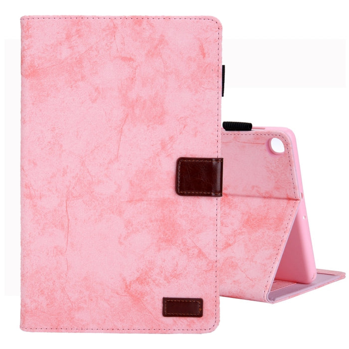 Estuche de cuero con tapa horizontal de estilo comercial, con soporte y ranura para tarjeta y marco de fotos y función de suspensión / activación, For Galaxy Tab A 8.0 & S Pen (2019), For Galaxy Tab A 8.0 (2019) / T290, For Galaxy Tab A 10.1 (2016) / T...