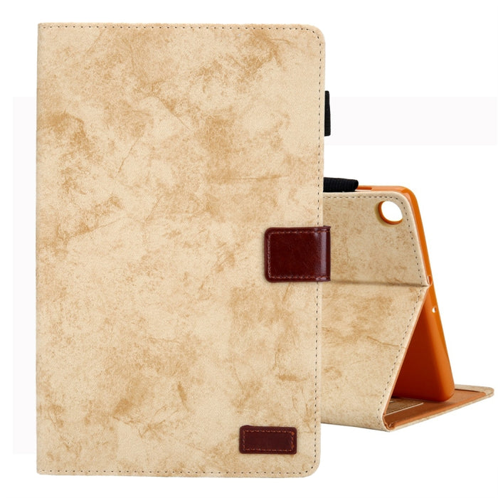 Estuche de cuero con tapa horizontal de estilo comercial, con soporte y ranura para tarjeta y marco de fotos y función de suspensión / activación, For Galaxy Tab A 8.0 & S Pen (2019), For Galaxy Tab A 8.0 (2019) / T290, For Galaxy Tab A 10.1 (2016) / T...