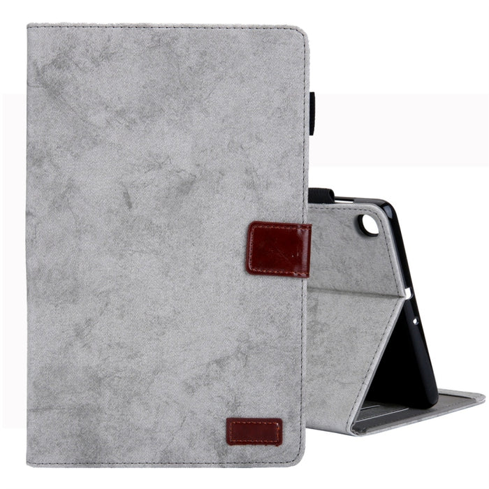Estuche de cuero con tapa horizontal de estilo comercial, con soporte y ranura para tarjeta y marco de fotos y función de suspensión / activación, For Galaxy Tab A 8.0 & S Pen (2019), For Galaxy Tab A 8.0 (2019) / T290, For Galaxy Tab A 10.1 (2016) / T...