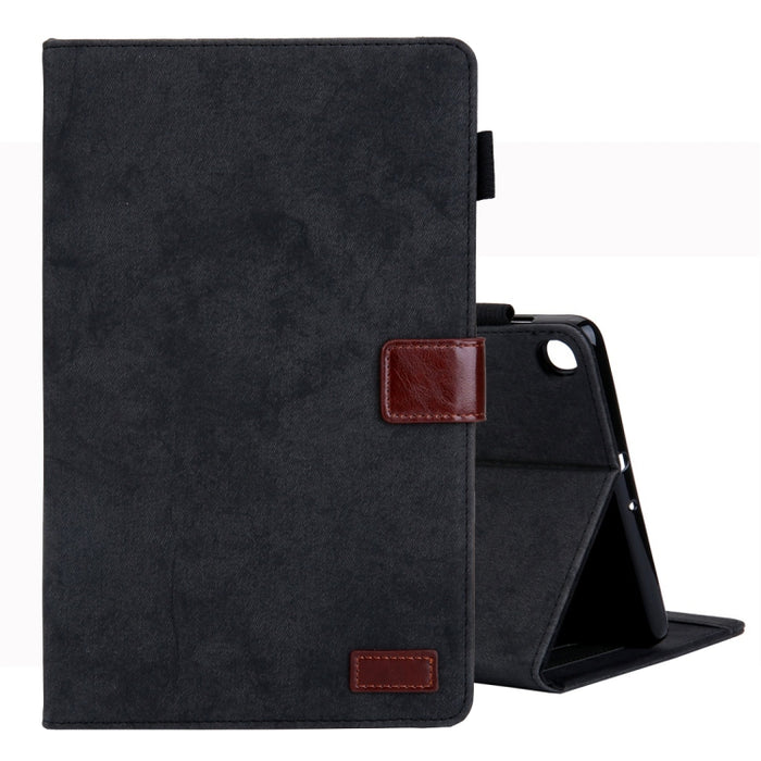 Estuche de cuero con tapa horizontal de estilo comercial, con soporte y ranura para tarjeta y marco de fotos y función de suspensión / activación, For Galaxy Tab A 8.0 & S Pen (2019), For Galaxy Tab A 8.0 (2019) / T290, For Galaxy Tab A 10.1 (2016) / T...