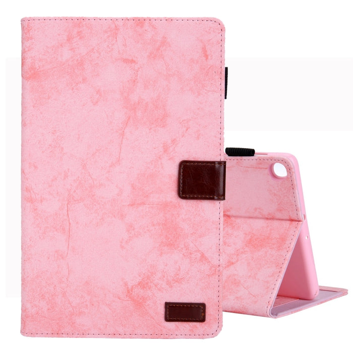 Estuche de cuero con tapa horizontal de estilo comercial, con soporte y ranura para tarjeta y marco de fotos y función de suspensión / activación, For Galaxy Tab A 8.0 & S Pen (2019), For Galaxy Tab A 8.0 (2019) / T290, For Galaxy Tab A 10.1 (2016) / T...