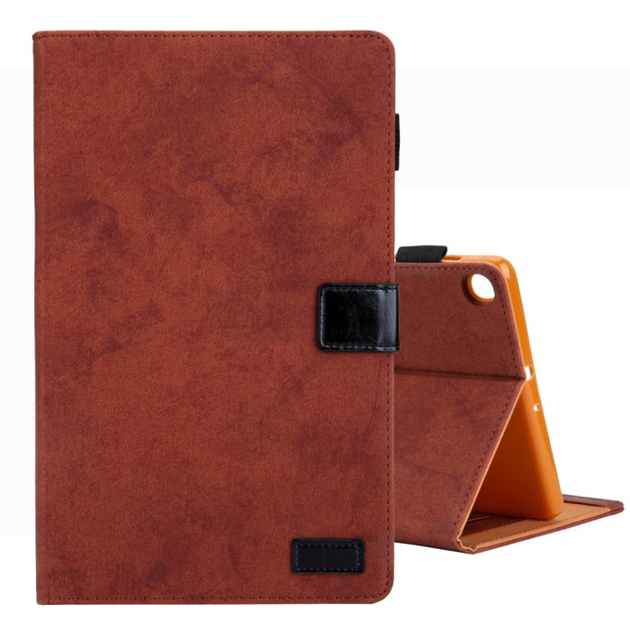 Estuche de cuero con tapa horizontal de estilo comercial, con soporte y ranura para tarjeta y marco de fotos y función de suspensión / activación, For Galaxy Tab A 8.0 & S Pen (2019), For Galaxy Tab A 8.0 (2019) / T290, For Galaxy Tab A 10.1 (2016) / T...