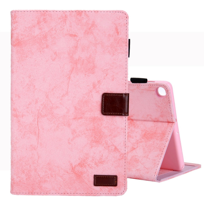 Estuche de cuero con tapa horizontal de estilo comercial, con soporte y ranura para tarjeta y marco de fotos y función de suspensión / activación, For Galaxy Tab A 8.0 & S Pen (2019), For Galaxy Tab A 8.0 (2019) / T290, For Galaxy Tab A 10.1 (2016) / T...
