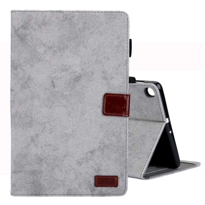 Estuche de cuero con tapa horizontal de estilo comercial, con soporte y ranura para tarjeta y marco de fotos y función de suspensión / activación, For Galaxy Tab A 8.0 & S Pen (2019), For Galaxy Tab A 8.0 (2019) / T290, For Galaxy Tab A 10.1 (2016) / T...