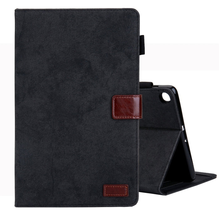 Estuche de cuero con tapa horizontal de estilo comercial, con soporte y ranura para tarjeta y marco de fotos y función de suspensión / activación, For Galaxy Tab A 8.0 & S Pen (2019), For Galaxy Tab A 8.0 (2019) / T290, For Galaxy Tab A 10.1 (2016) / T...