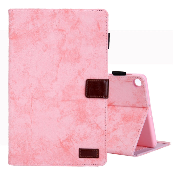 Estuche de cuero con tapa horizontal de estilo comercial, con soporte y ranura para tarjeta y marco de fotos y función de suspensión / activación, For Galaxy Tab A 8.0 & S Pen (2019), For Galaxy Tab A 8.0 (2019) / T290, For Galaxy Tab A 10.1 (2016) / T...