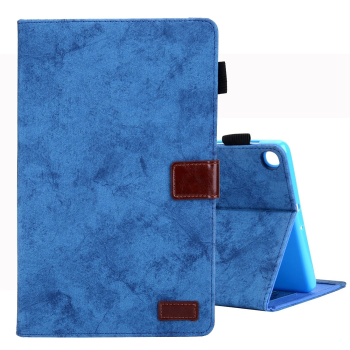 Estuche de cuero con tapa horizontal de estilo comercial, con soporte y ranura para tarjeta y marco de fotos y función de suspensión / activación, For Galaxy Tab A 8.0 & S Pen (2019), For Galaxy Tab A 8.0 (2019) / T290, For Galaxy Tab A 10.1 (2016) / T...